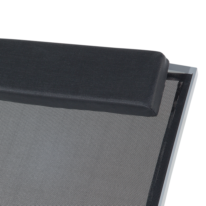 Beliani - CATANIA - Strandstoel - Zwart - Polyester