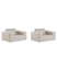 Beliani - ROVIGO - Tuinstoel set van 2 - Beige - Polyester