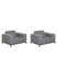 Beliani - ROVIGO - Fauteuil - Grijs - Polyester