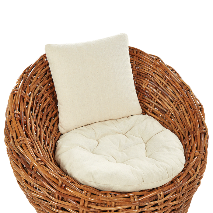 Beliani - LERICI - Tuinstoel - Natuurlijk - Rotan