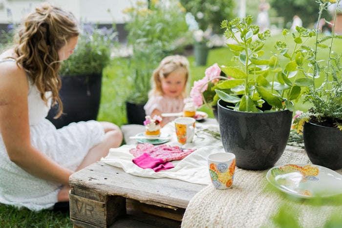 Artstone Bloempot Bola - 55x45 - Grijs