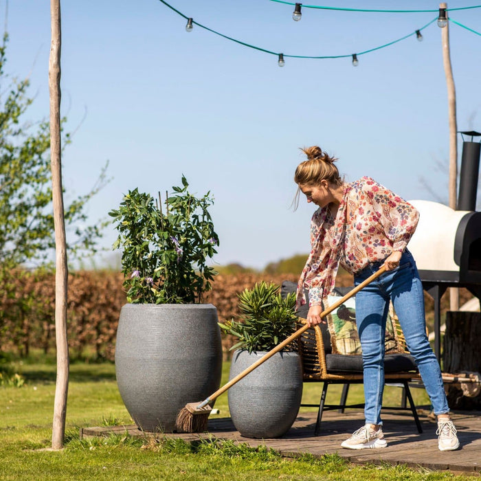 Capi Europe Vaas elegant deluxe Granite - 85x100 - Wit