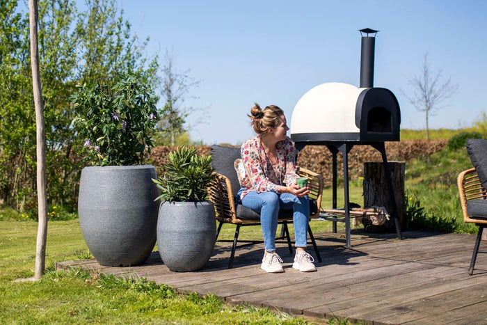 Capi Europe Vaas elegant deluxe Granite - 63x75 - Antraciet