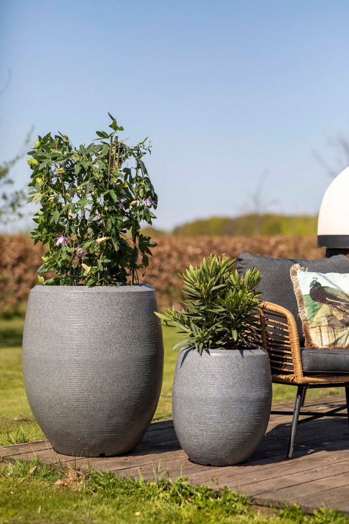 Capi Europe Vaas elegant deluxe Granite - 63x75 - Antraciet