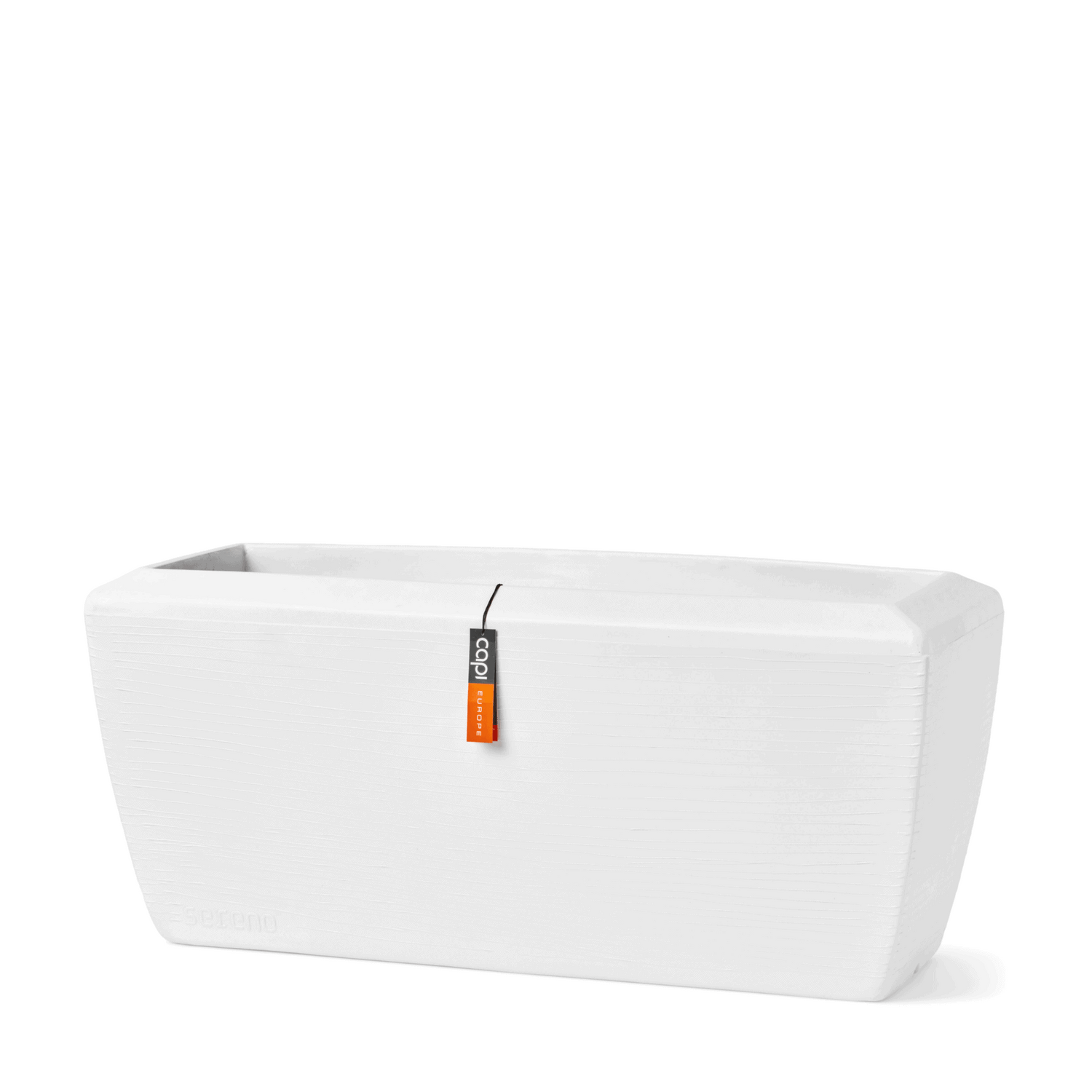 Capi Europe Bloembak rechthoek Arc Granite - 90x35x40 - Wit