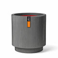 Capi Europe Vaas cilinder Groove NL - 41x43 - Antraciet