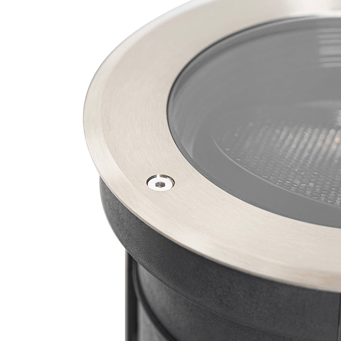 QAZQA Set van 6 grondspot staal AR111 verstelbaar IP65 - Delux Honey