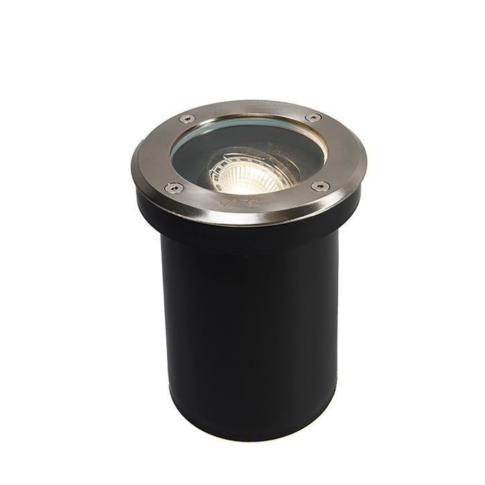 QAZQA Set van 6 buiten grondspots staal verstelbaar IP65 - Delux