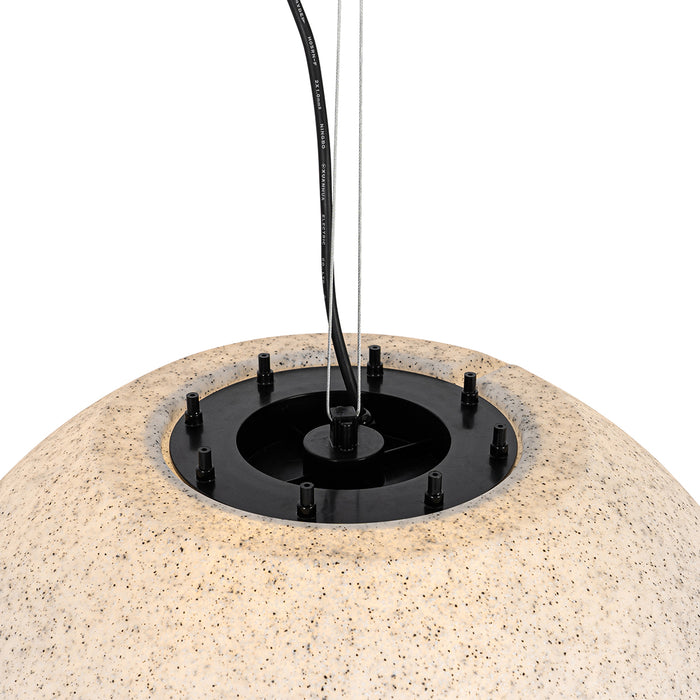 QAZQA Moderne buiten hanglamp grijs 56 cm IP65 - Nura