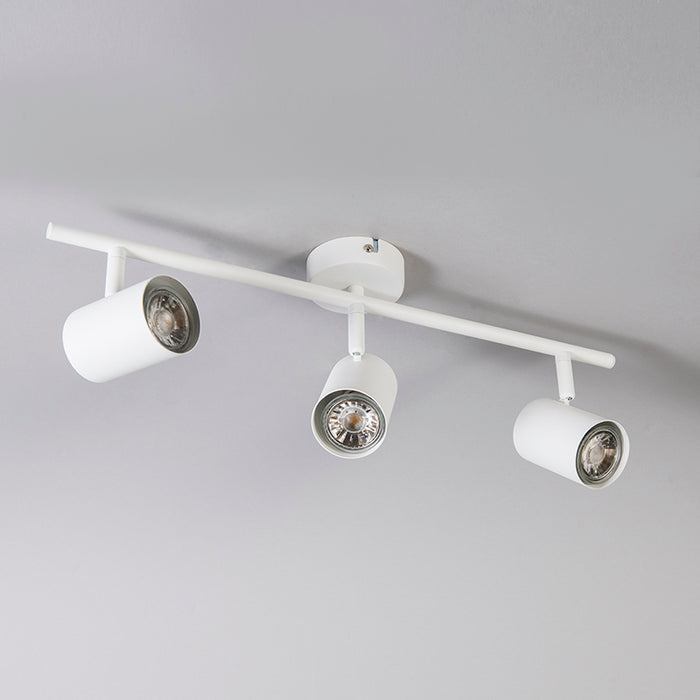 QAZQA Moderne plafondspot wit 3-lichts kantelbaar - Jeana