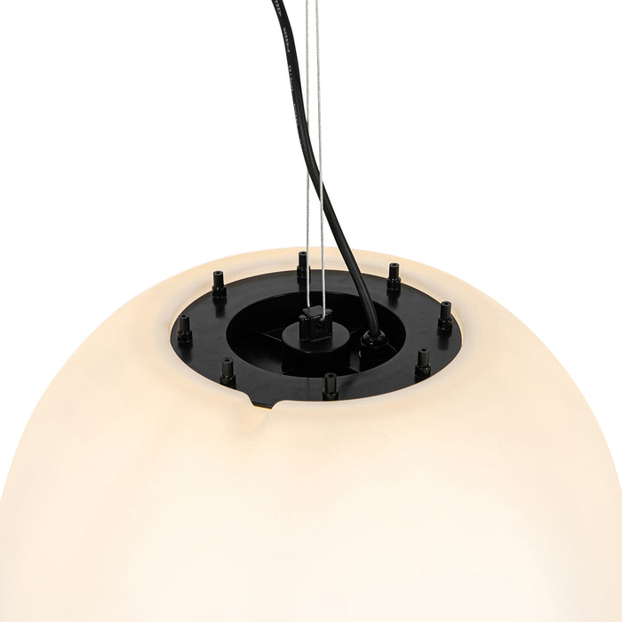 QAZQA Moderne buiten hanglamp wit 45 cm IP44 - Nura