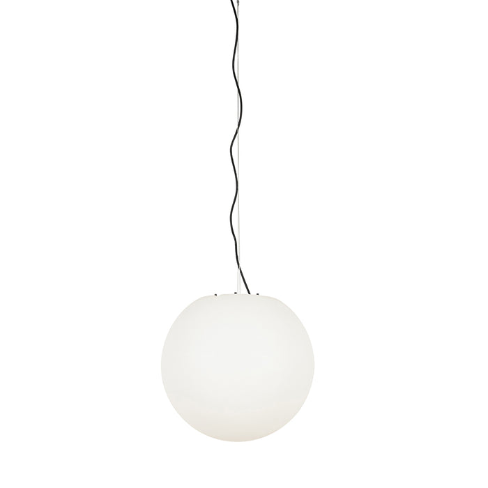 QAZQA Moderne buiten hanglamp wit 45 cm IP44 - Nura