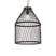 QAZQA Landelijke buiten hanglamp zwart rotan 40x55 cm - Calamus