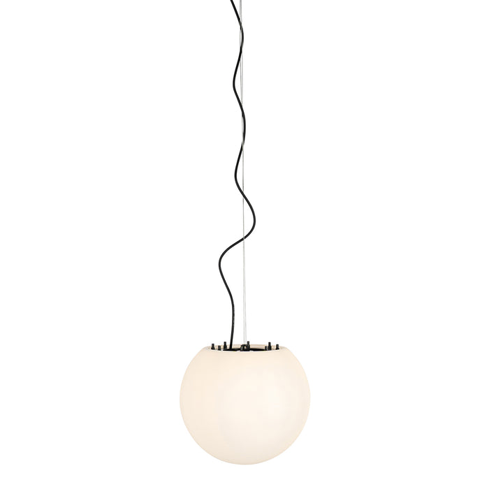 QAZQA Moderne buiten hanglamp wit 35 cm IP44 - Nura