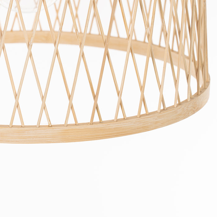 QAZQA Landelijke buiten hanglamp rotan 40 cm - Calamus