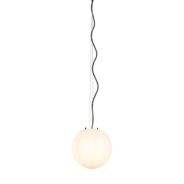 QAZQA Moderne buiten hanglamp wit 25 cm IP44 - Nura