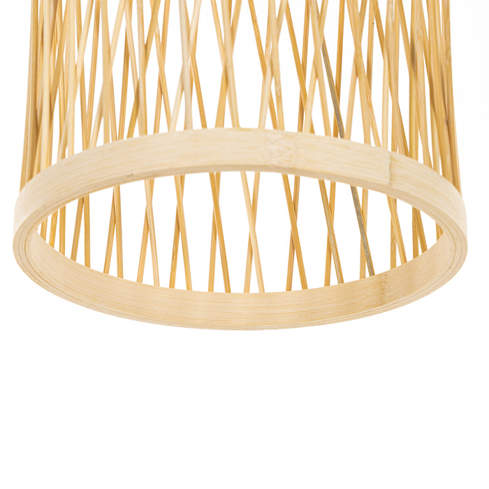 QAZQA Landelijke buiten hanglamp rotan 25 cm - Calamus