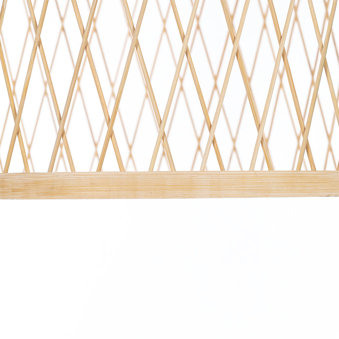 QAZQA Landelijke buiten hanglamp rotan 40x55 cm - Calamus