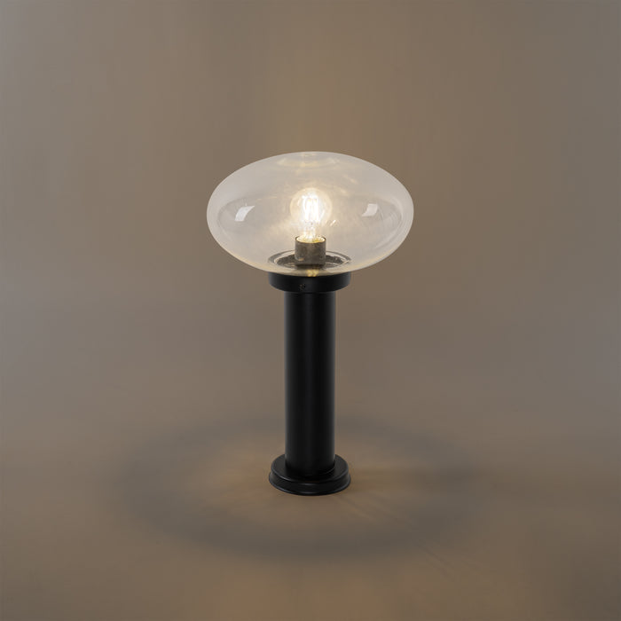 QAZQA Modern buiten paaltje zwart 50 cm - Elly