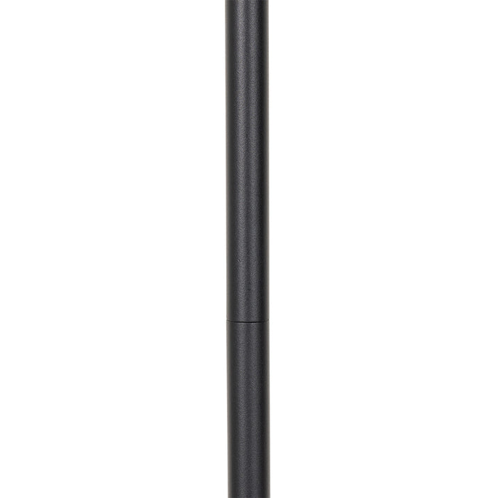 QAZQA Landelijke buiten vloerlamp zwart met bamboe incl. LED - Kaiser