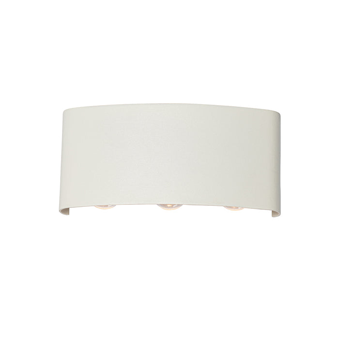 QAZQA Buiten wandlamp wit incl. LED 6-lichts IP54 - Silly
