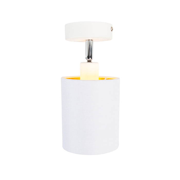 QAZQA Moderne plafondlamp wit - Lofty