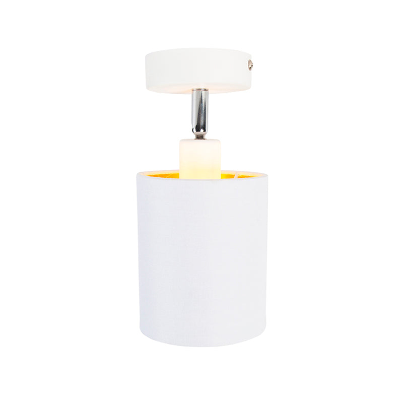 QAZQA Moderne plafondlamp wit - Lofty