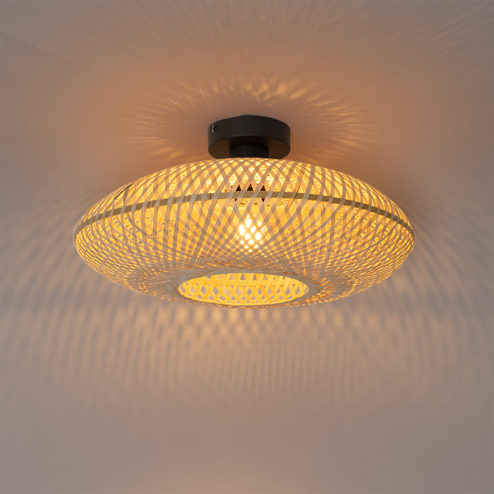 QAZQA Oosterse plafondlamp bamboe 40 cm - Ostrava