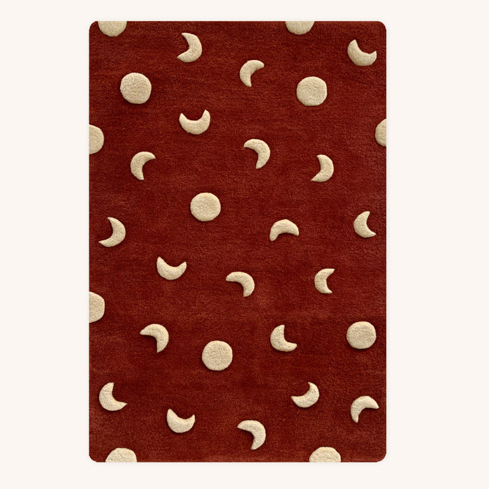 MAISON DEUX Vloerkleed Manen Brick Red S - 80 x 120 cm