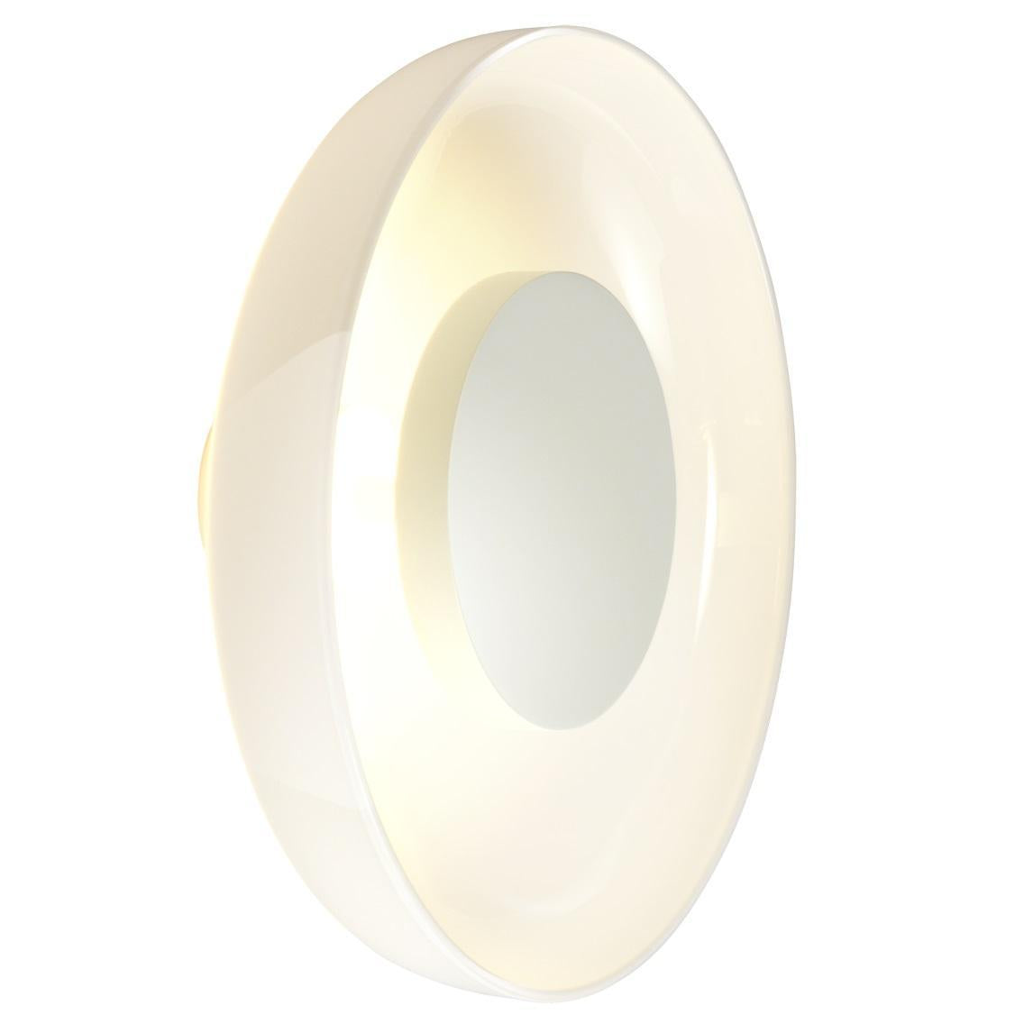 Marset Aura Plus wandlamp LED Ø25 opaal