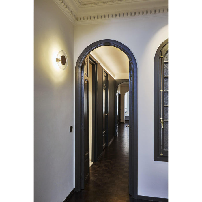 Marset Aura Plus wandlamp LED Ø25 opaal