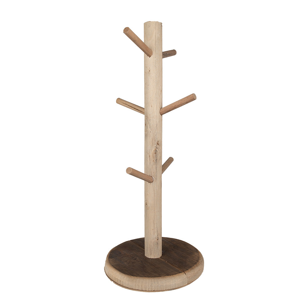 Clayre & Eef Mokkenrek  60 cm Bruin Hout Mokkenboom