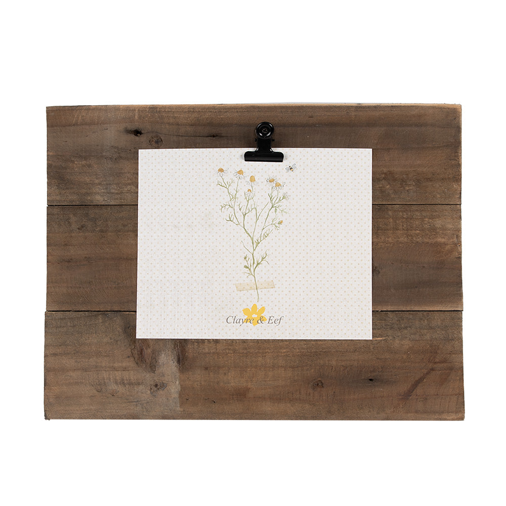 Clayre & Eef Fotolijst  32x3x25 cm Bruin Hout Rechthoek Fotohouder