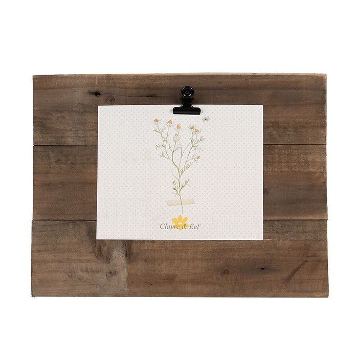 Clayre & Eef Fotolijst  32x3x25 cm Bruin Hout Rechthoek Fotohouder