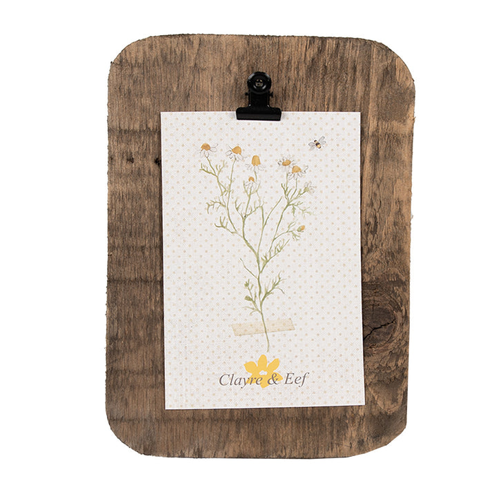 Clayre & Eef Fotolijst  14x2x20 cm Bruin Hout Rechthoek Fotohouder