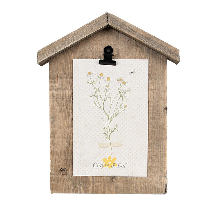 Clayre & Eef Fotolijst  17x3x21 cm Bruin Hout Rechthoek Fotohouder