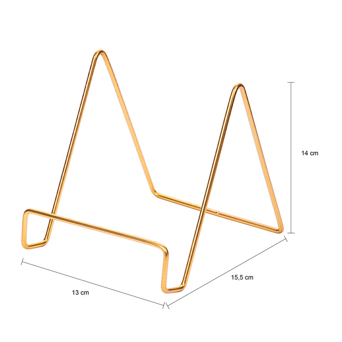QUVIO Boekenstandaard metaal - Goud