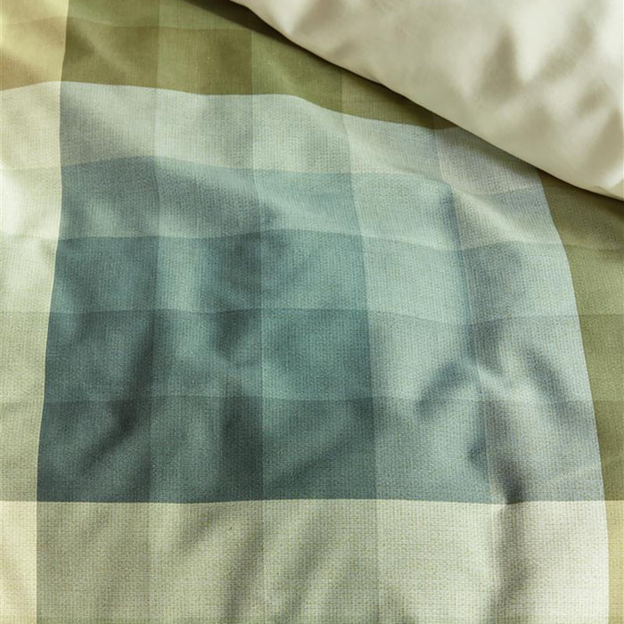 Beddinghouse Dorian Dekbedovertrek 240 x 200/220 cm - Grijsgroen