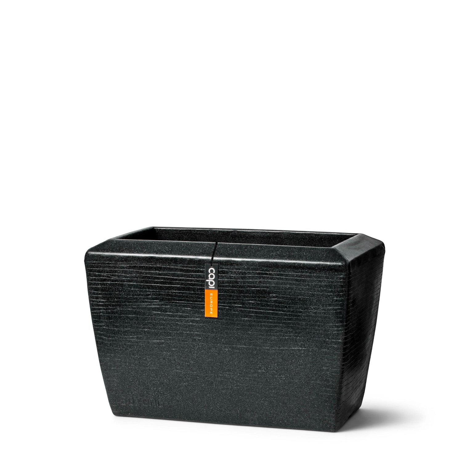 Capi Europe Bloembak rechthoek Arc Granite - 60x35x40 - Zwart