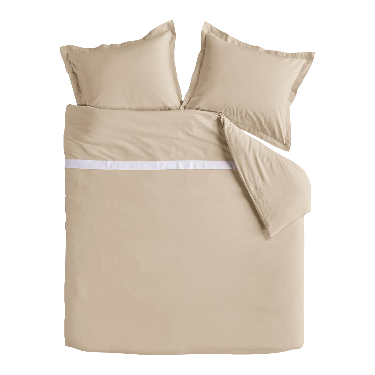 Rivièra Maison Ease Dekbedovertrek 240 x 200/220 cm - Zand