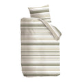 Rivièra Maison Sturdy Stripe Dekbedovertrek 140 x 200/220 cm - Grijsgroen