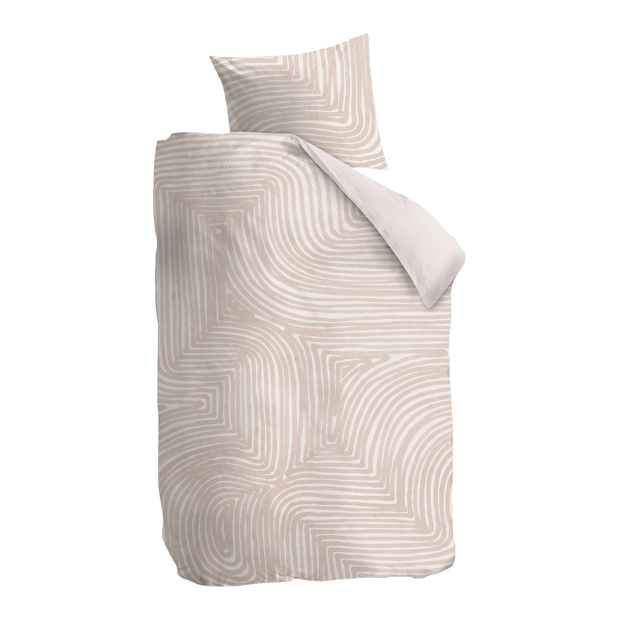 vtwonen Natural Pattern Dekbedovertrek 140 x 200/220 cm - Powder