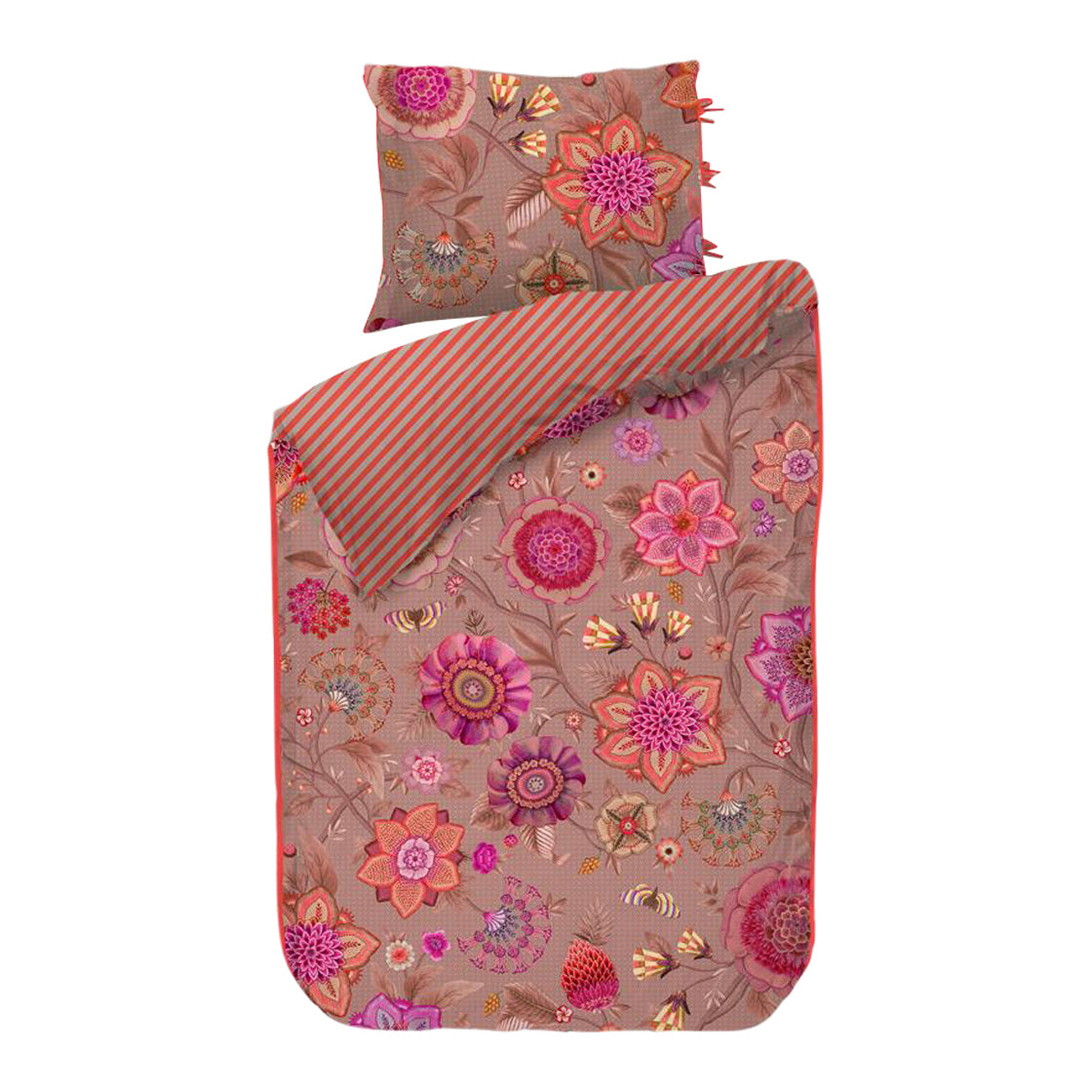Pip Studio Viva La Vida Dekbedovertrek 140 x 200/220 cm - Roze