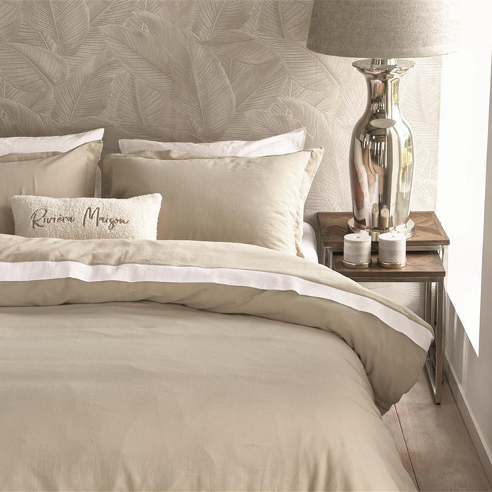 Rivièra Maison Ease Dekbedovertrek 140 x 200/220 cm - Zand