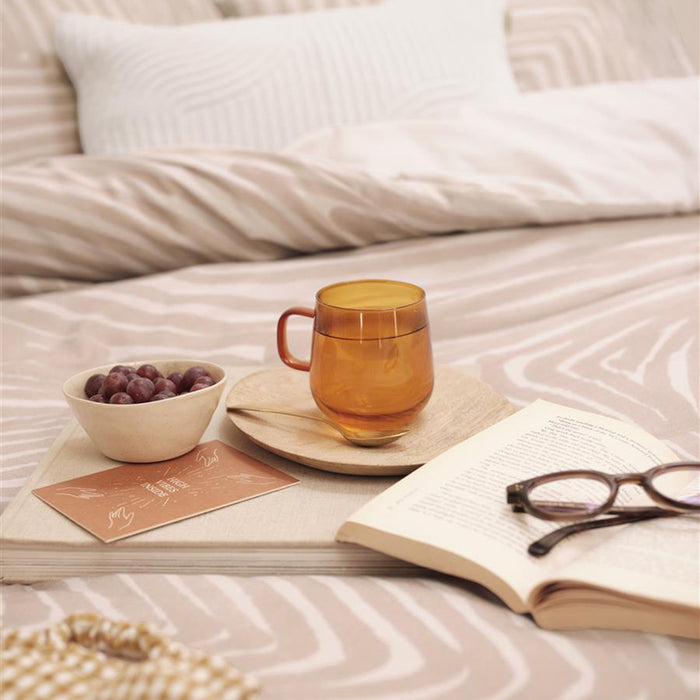 vtwonen Natural Pattern Dekbedovertrek 240 x 200/220 cm - Powder