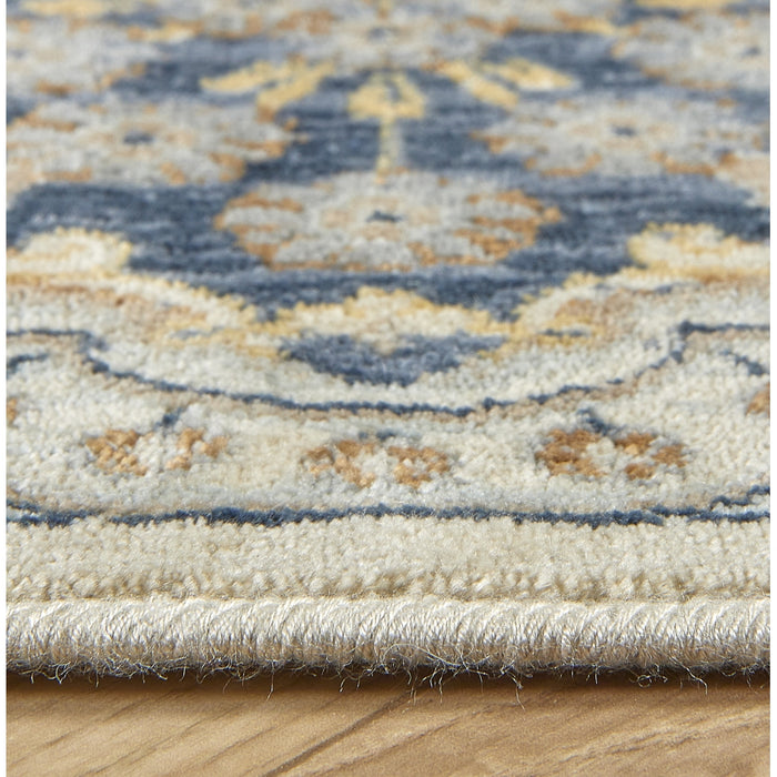 Vloerkleed Vince - Blauw|Grijs - Viscose