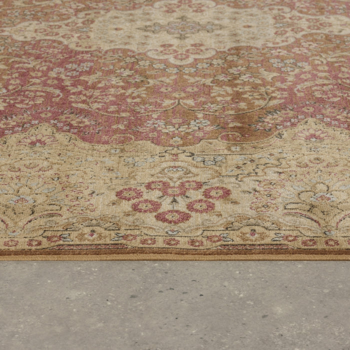 Vloerkleed Vince - Rood - Viscose - 160x0x230cm (BxHxD)