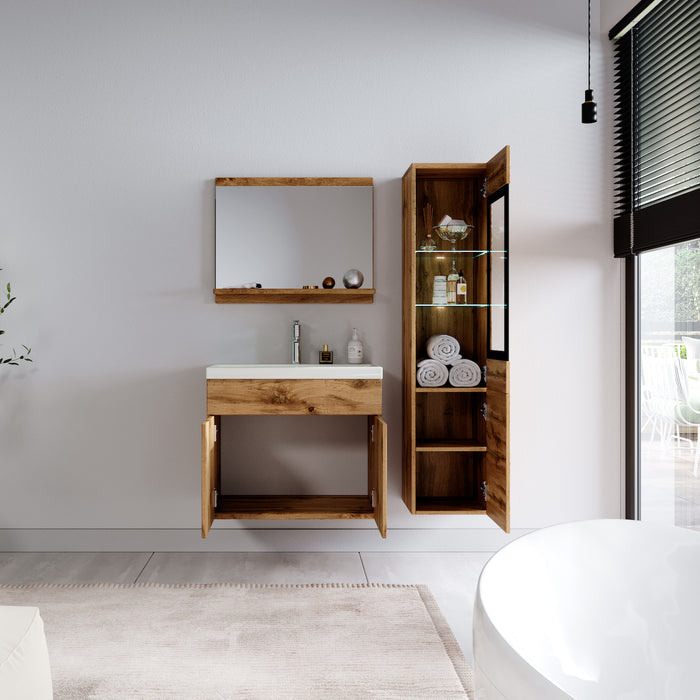 Badplaats Badkamermeubel Set Rio LED 60 x 35 cm - Eiken