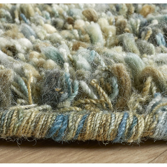 Vloerkleed Shaggy Deluxe - Groen - Wol