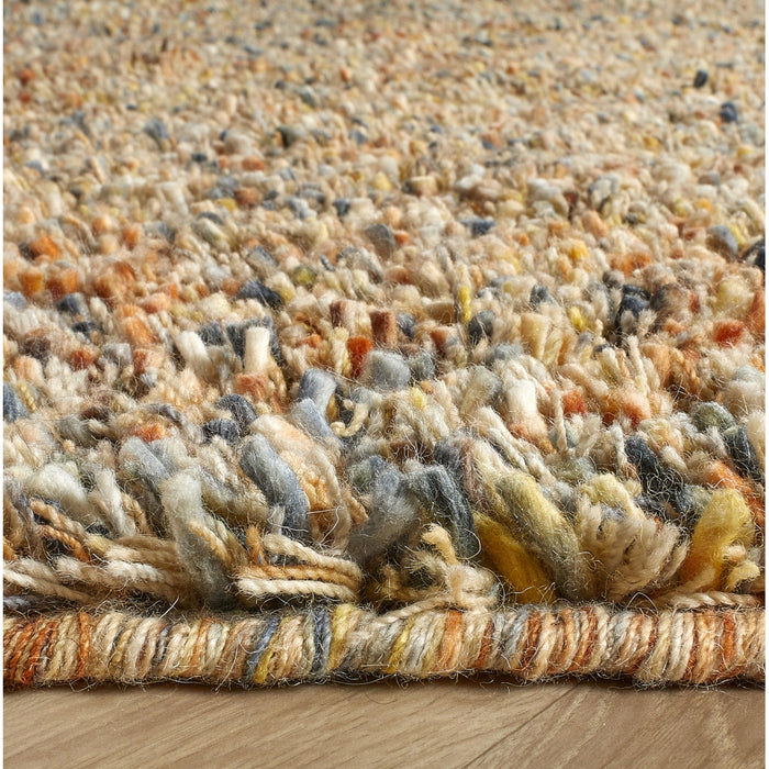 Vloerkleed Shaggy Deluxe - Oranje - Wol